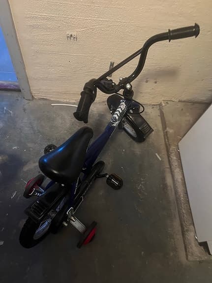 Barncykel 12" med stödhjul