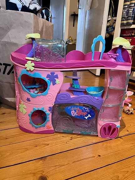Littlest Pet Shop lekset rosa lekhus
