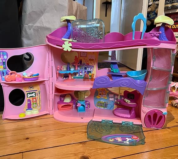 Littlest Pet Shop lekset rosa lekhus