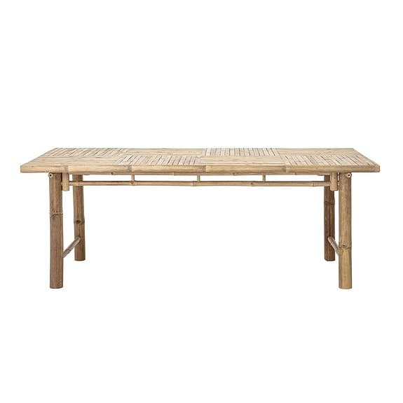 Bambubord från känd designer (Tine K) i full natur, för ute och inne.