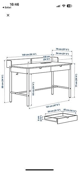 Sminkbord/kontorsbord