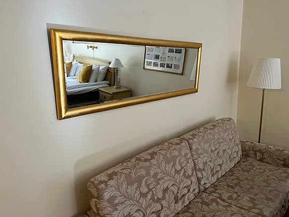 Spegel 150×60 cm – guldram