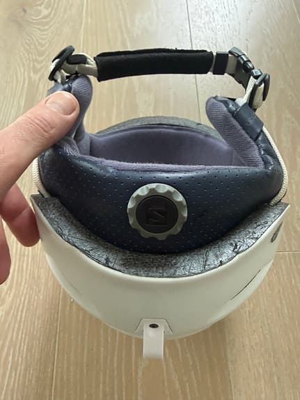 Salomon skid & snowboardhjälm stlk small, vit/pearl