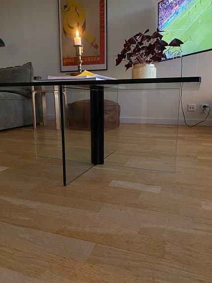 Soffbord i glas 90x90