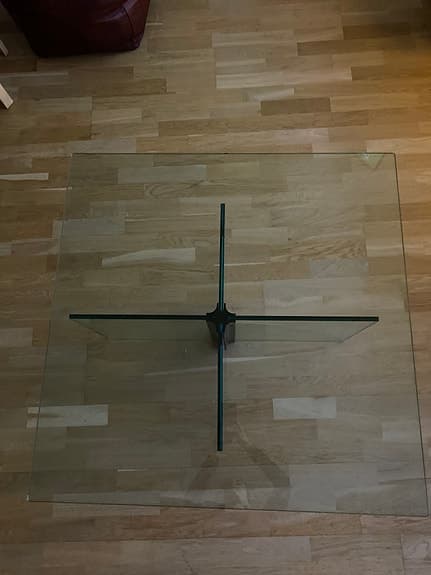 Soffbord i glas 90x90