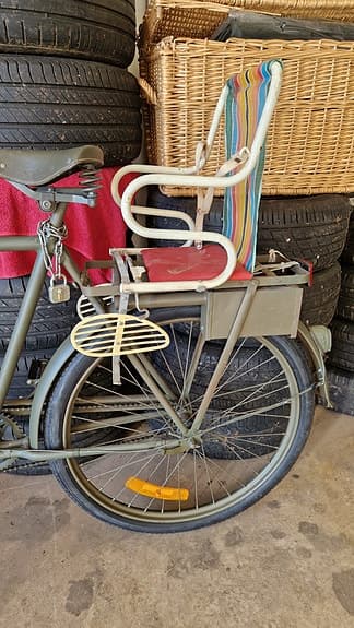 Vintage / Retro barnstol för cykel, cykelstol  - 1950-60 talet.