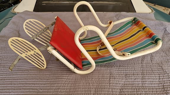 Vintage / Retro barnstol för cykel, cykelstol  - 1950-60 talet.