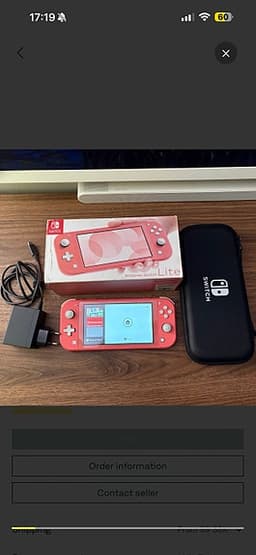 Nintendo Switch Lite spelkonsol korall