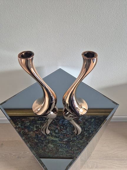 Georg Jensen Cobra Roséguld 18K Ljusstakar