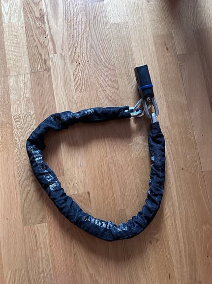 Cykellås kätting svart