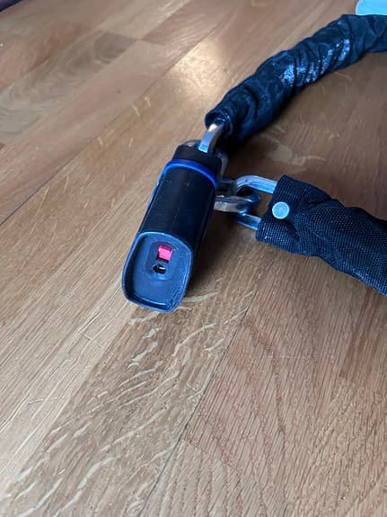 Cykellås kätting svart