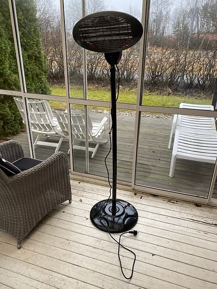 Terrace Heater fristående terrassvärmare, svart