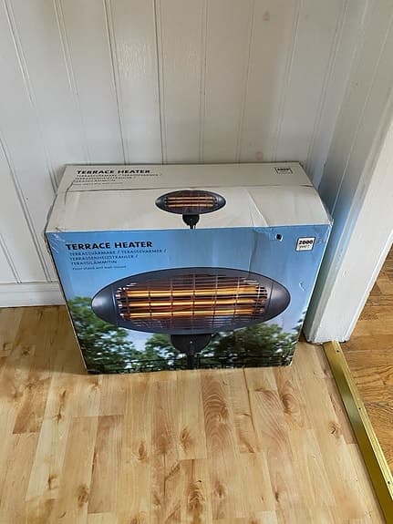 Terrace Heater fristående terrassvärmare, svart