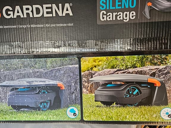 Garage till gardena robotgräsklippare