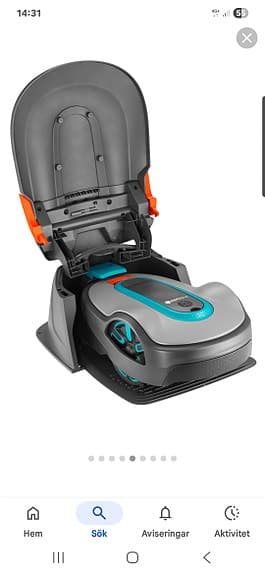 Garage till gardena robotgräsklippare