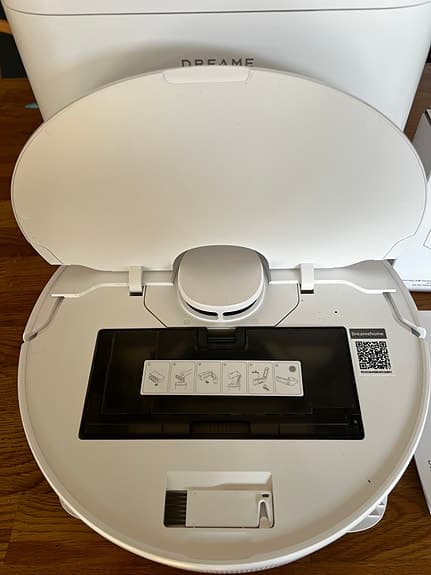 Dreame robotdammsugare vit med våttorksfunktion
