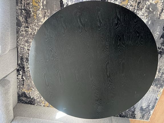 Soffbord, träskiva med metallben, 1900-/2000-tal