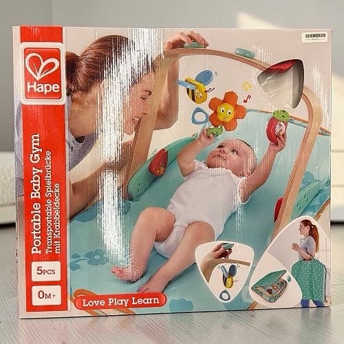 Nytt Hape babygym portabelt i trä
