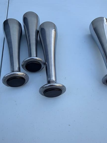 IKEA sängben metall silverfärgade