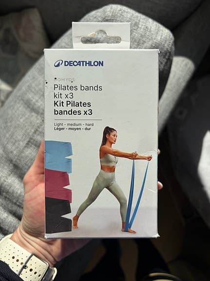 Decathlon Pilates bands kit träningsband set om 3