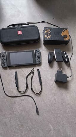 Nintendo Switch, allt på bild ingår.