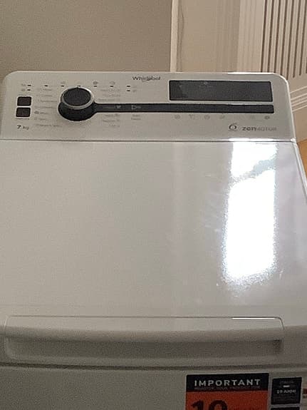 Toppmatad tvättmaskin Whirlpool