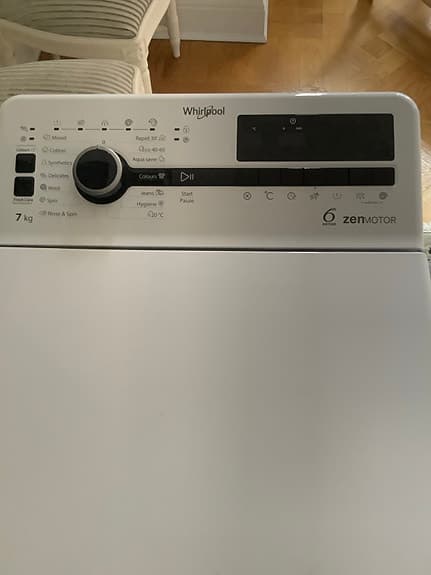 Toppmatad tvättmaskin Whirlpool