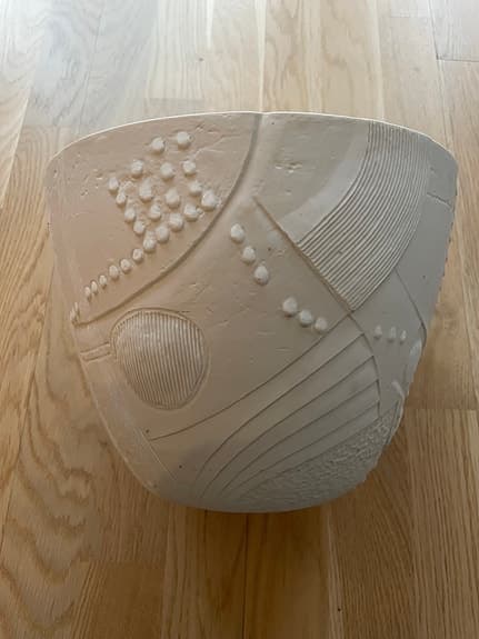 Kruka vit Rörstrand Sweden B. Vallien