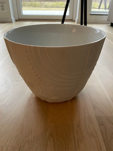 Kruka vit Rörstrand Sweden B. Vallien