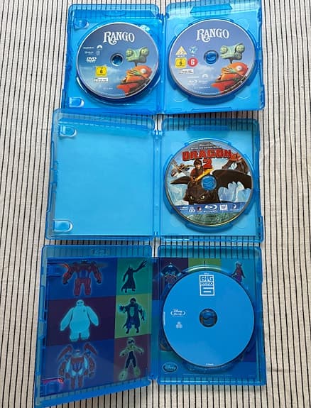 Rango, Big Hero 6 och Draktränaren 2 på Blu-ray