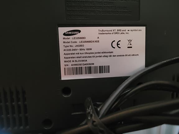 Samsung LE32S86BD tv 32 tum svart