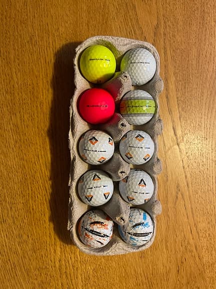 12st premium golfbollar Titleist, Callaway och TaylorMade