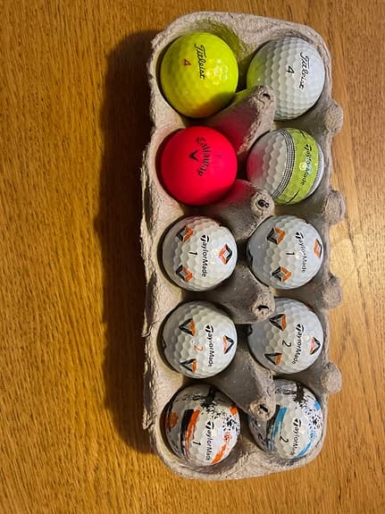 12st premium golfbollar Titleist, Callaway och TaylorMade