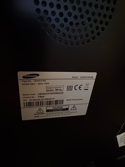 Samsung UE40C5105QWXXE LED‑TV 40 tum svart