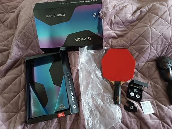 Stiga cwt Helix Platinum bordtennisracket röd/svart