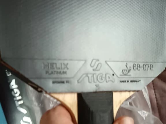 Stiga cwt Helix Platinum bordtennisracket röd/svart