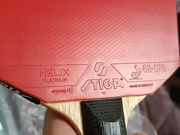 Stiga cwt Helix Platinum bordtennisracket röd/svart