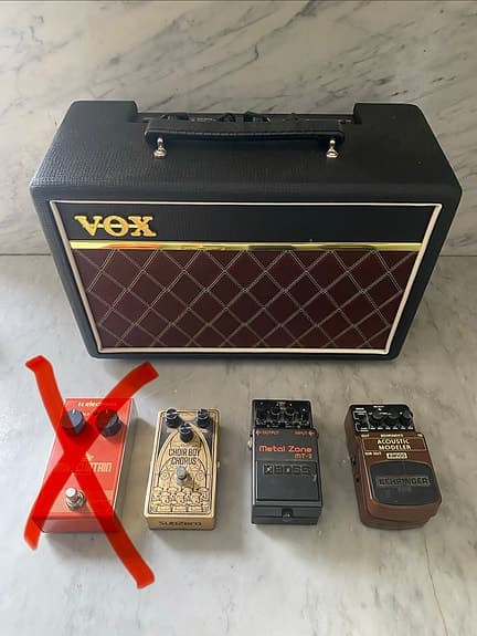 Vox Pathfinder 10 förstärkare och gitarrpedaler