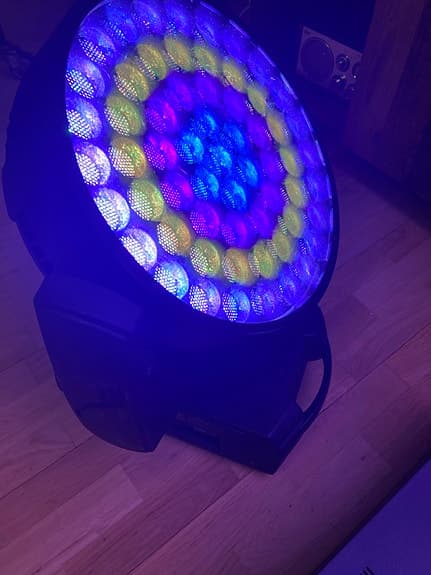 Professional förstärkare med light show lampa