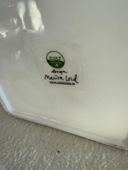 Cult Design blomkruka vit keramik rektangulär