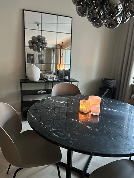 Nero Marquina svart marmor köksbord