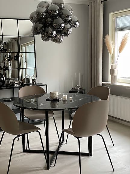 Nero Marquina svart marmor köksbord