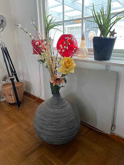 Stor unik dekorationsvas