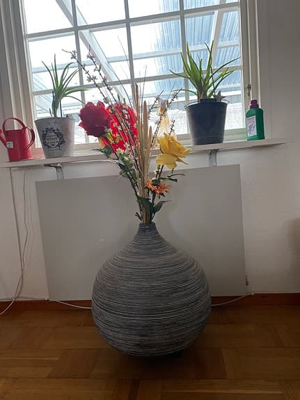 Stor unik dekorationsvas