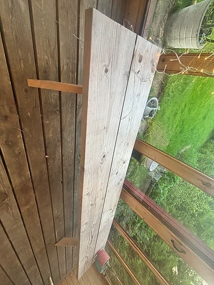Stadig fin obehandlad bänk 2,5meter