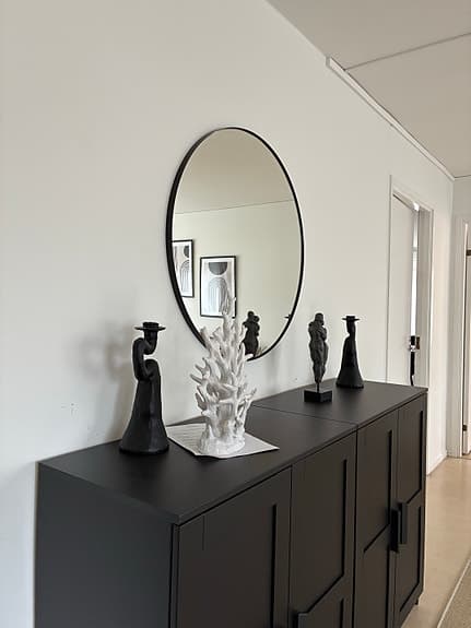 Rund spegel, 80cm, IKEA Lindbyn