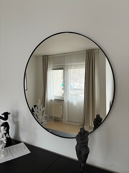 Rund spegel, 80cm, IKEA Lindbyn