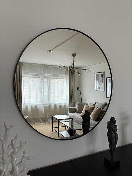 Rund spegel, 80cm, IKEA Lindbyn