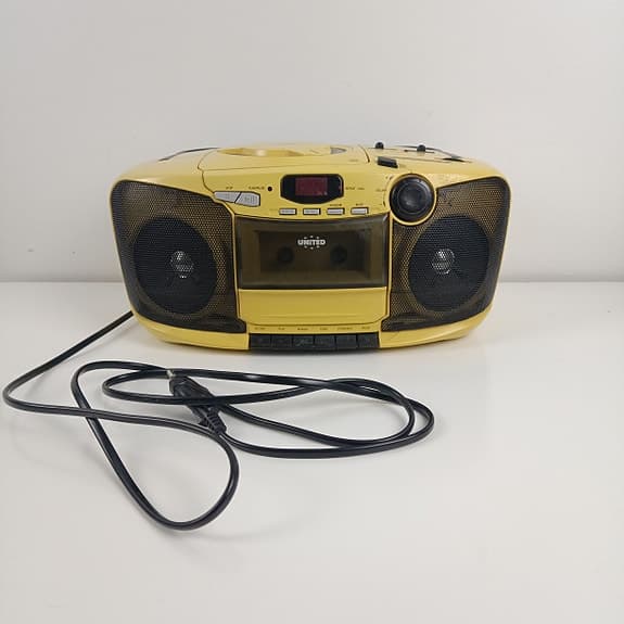 Vintage United URR 9350 bärbar CD-spelare* med stereoradio kassettbandspelare