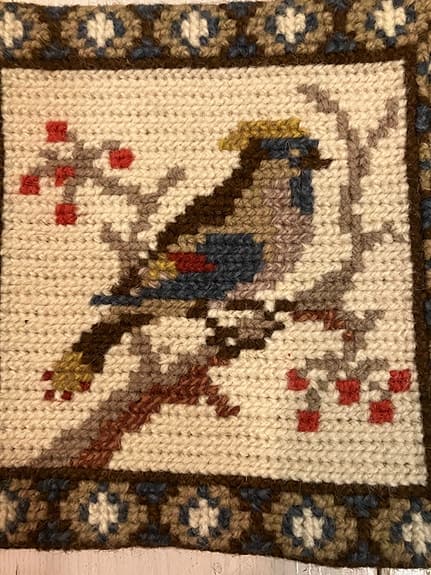 IKEA broderade tavlor fågelmotiv